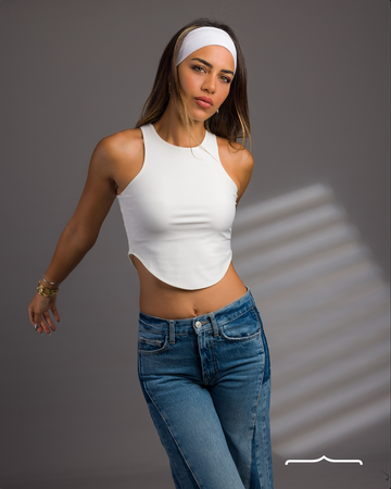 white basic tops at stache egypt online