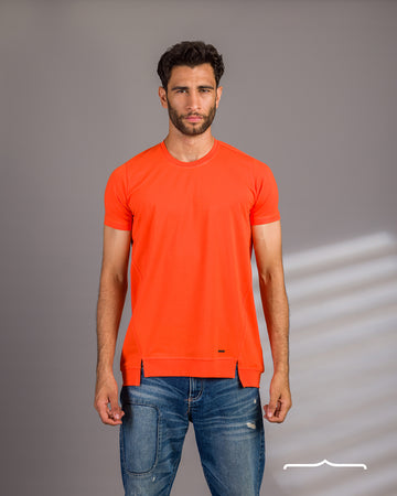 Side Split Volume 2 T-Shirt in Orange