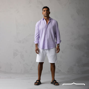 Linen Shirt in Lavender