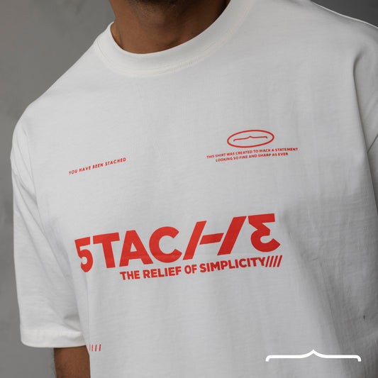 5TAC113 Oversize T shirt in White