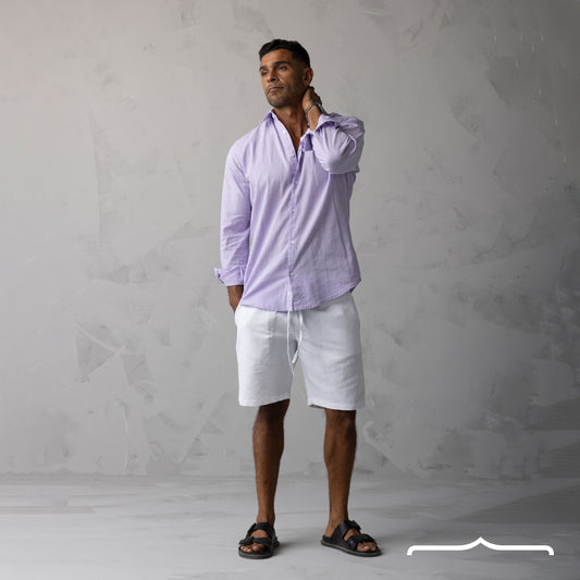 Linen Shirt in Lavender