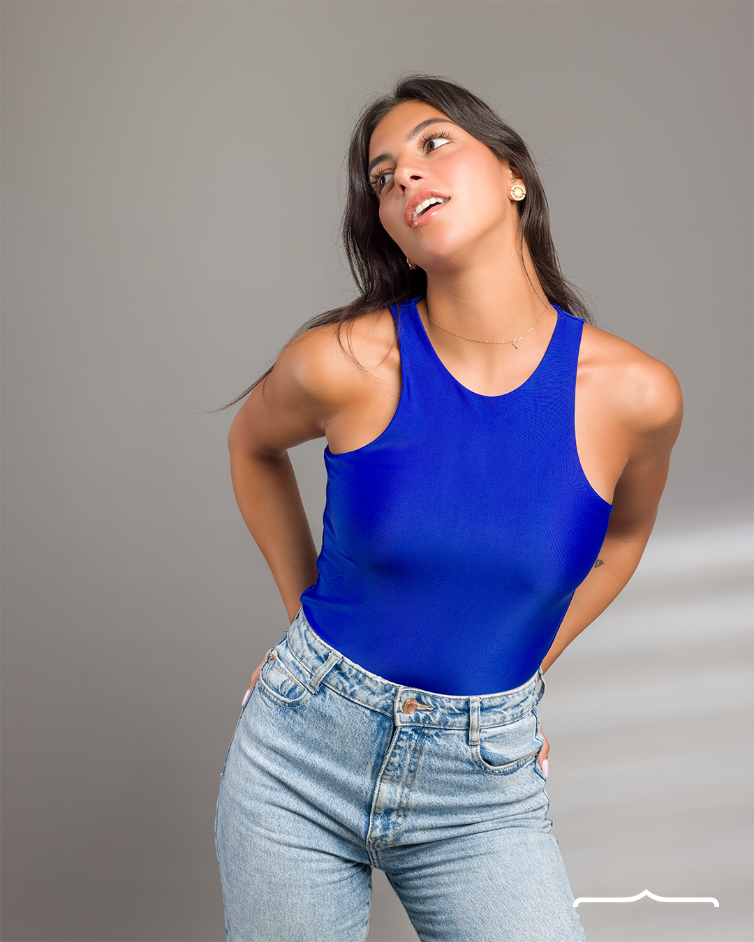 Basic Body-Suit in Blue