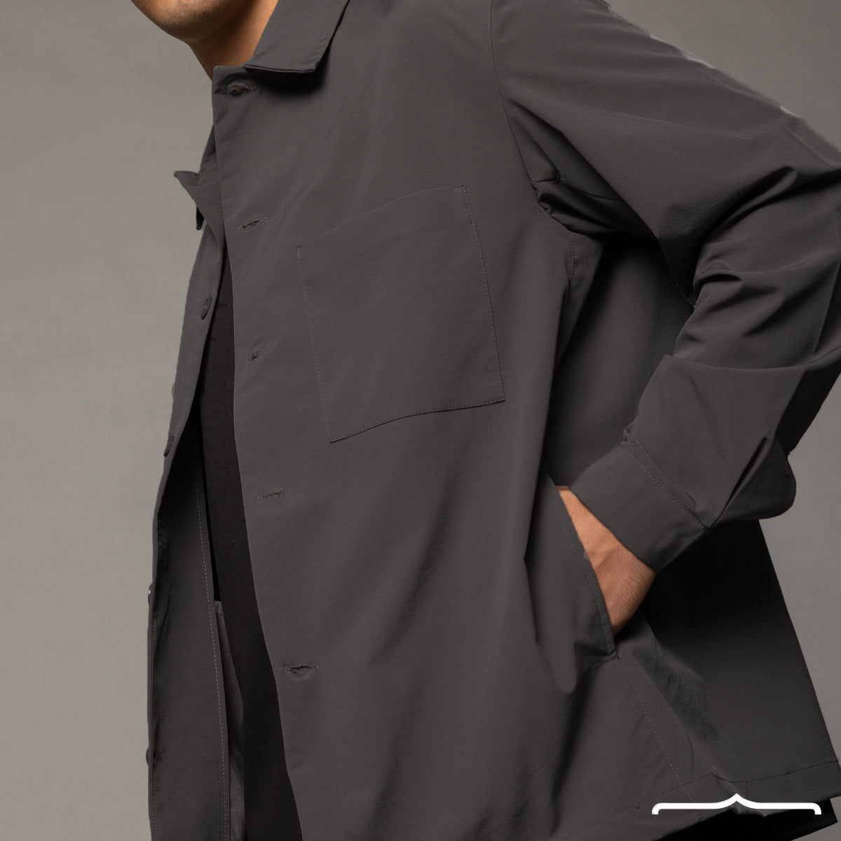 Water proof Shirt in Dark Grey