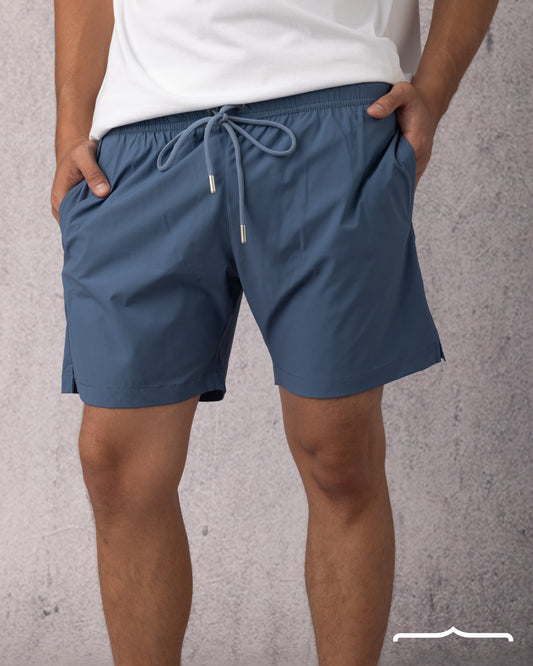 Solid Swim Short in Blue