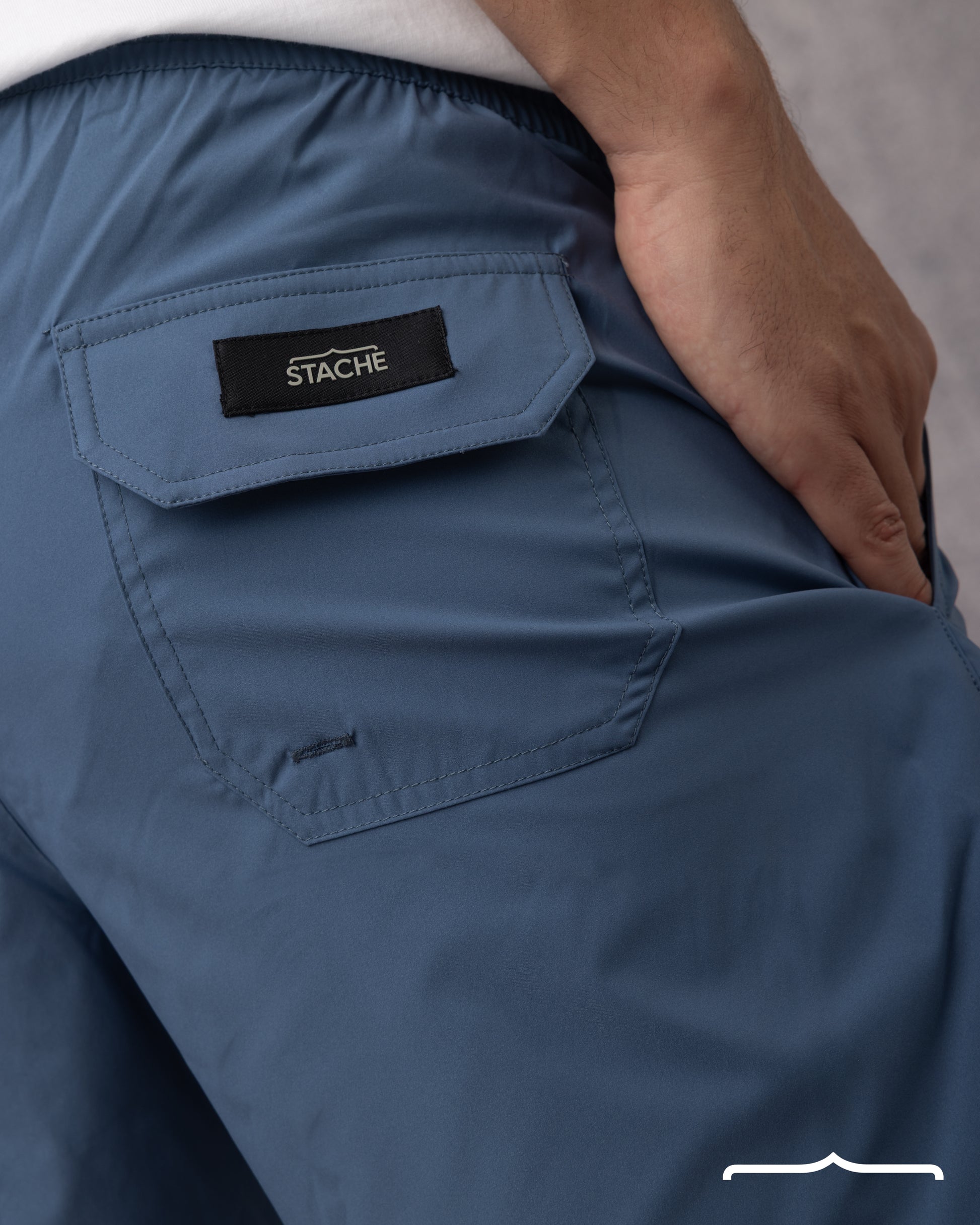 men's Swim Short in Blue