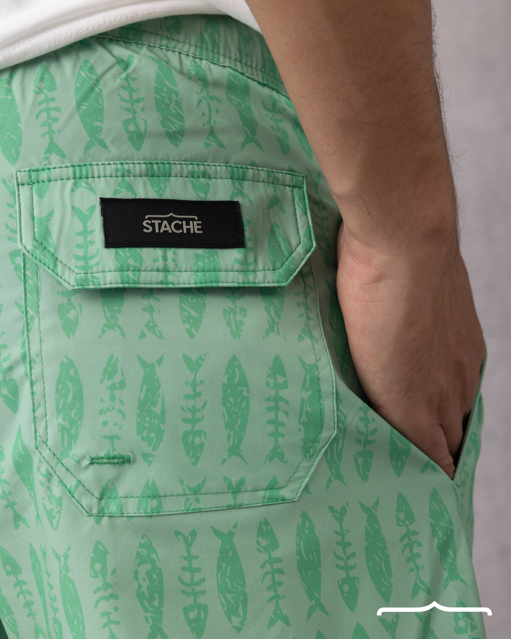 stache's swim short for men