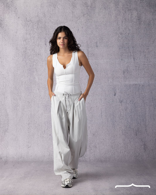 Wide pants in Light Grey