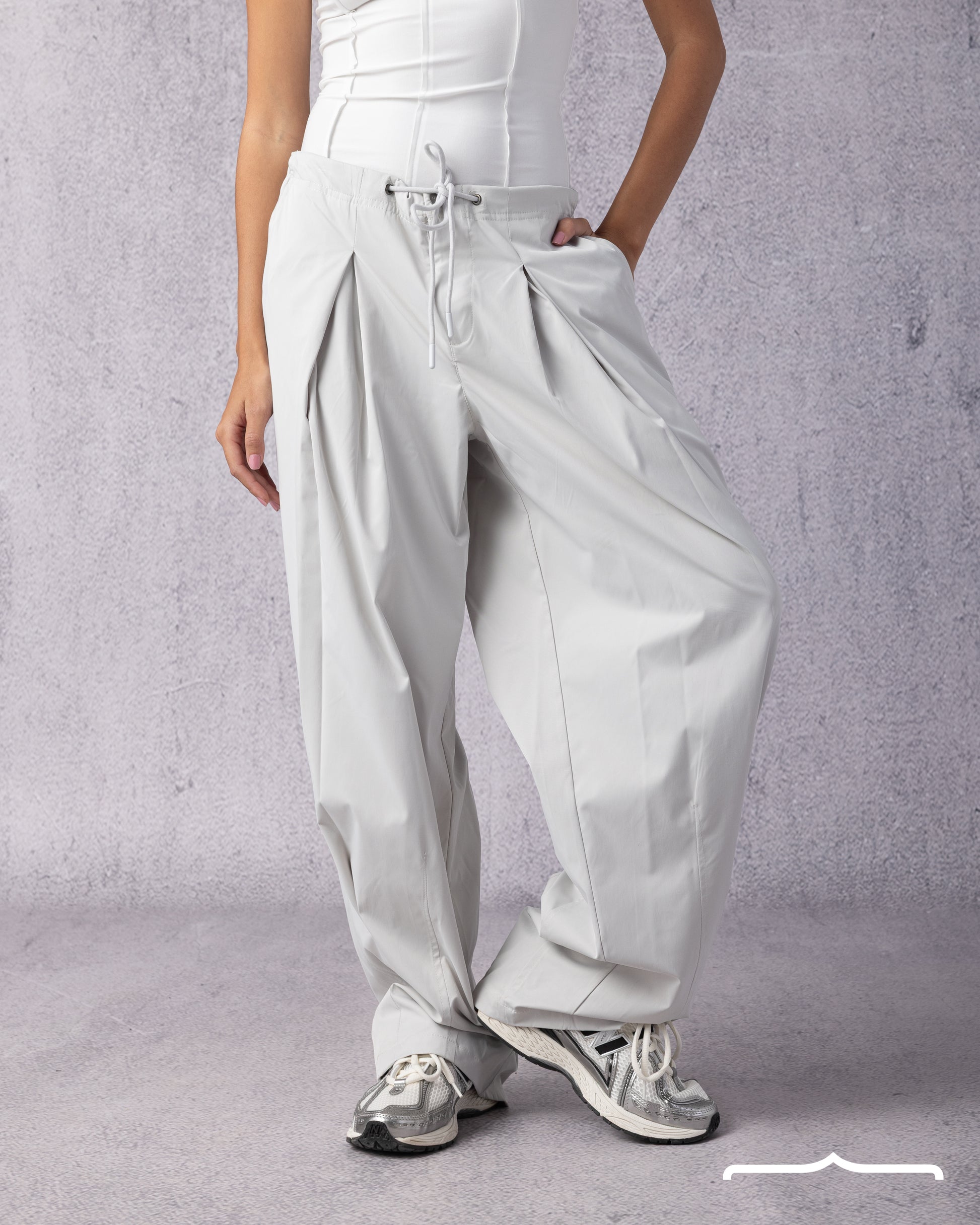 Wide pants in Light Grey