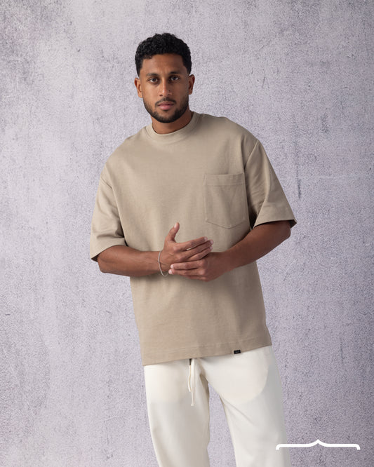 Urban Oversize T-shirt in Beige