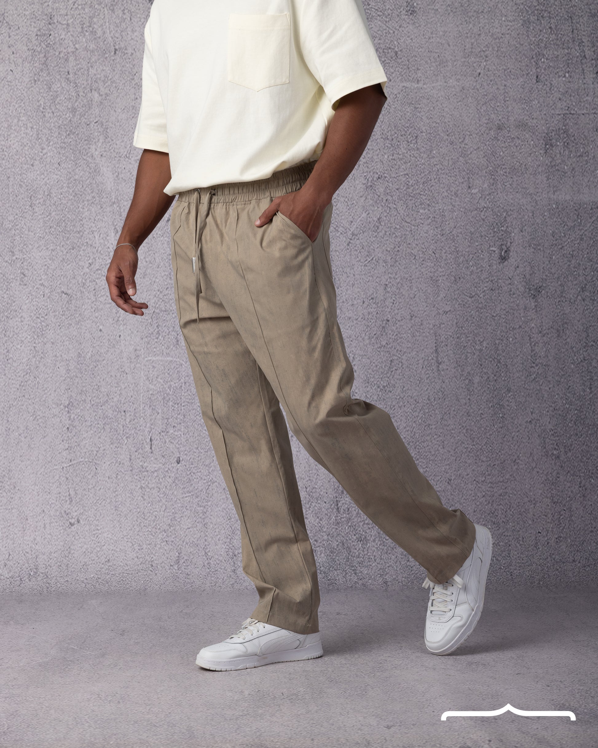 Drawstring Pants Volume 2 in Washed Beige