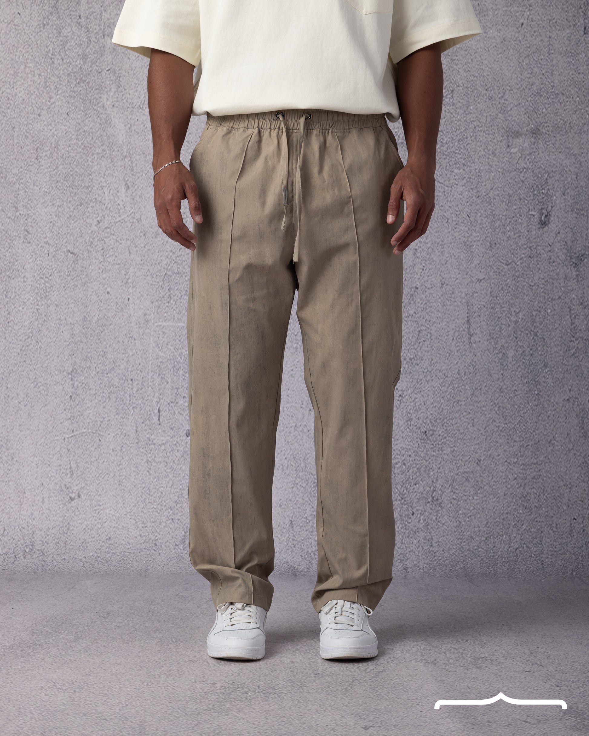 Drawstring Pants Volume 2 in Washed Beige