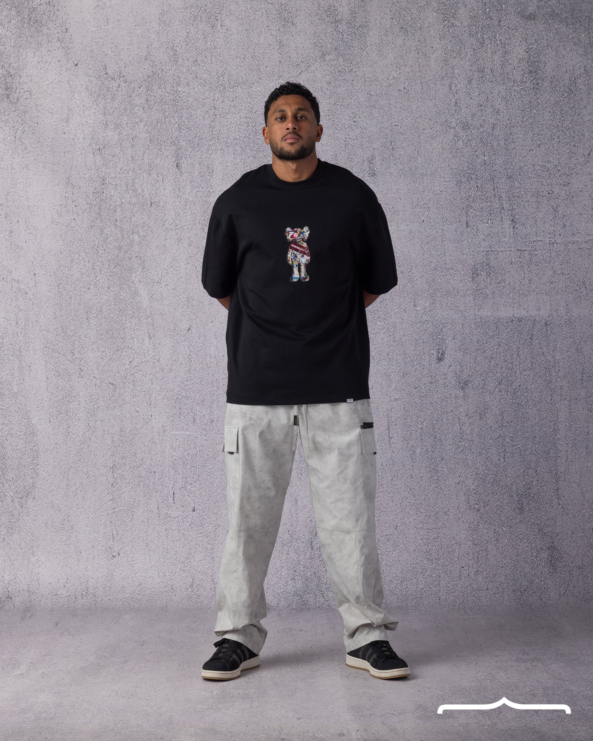 You Have Been Stached Oversize T-shirt in Black