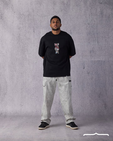 You Have Been Stached Oversize T-shirt in Black