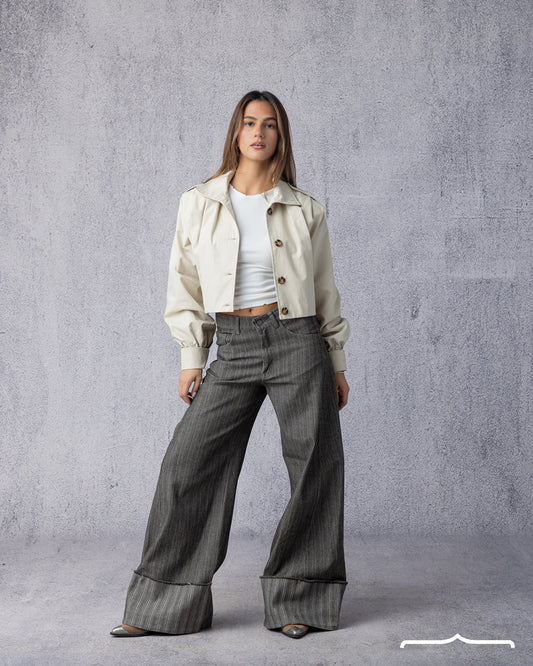 Trench Jacket in Beige