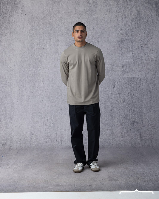 Half Neck Jumper in Olive
