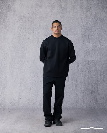 Crew Neck Sweatshirt in Black Volume 2