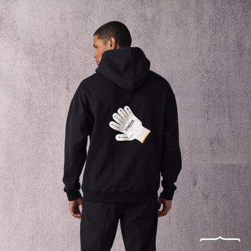 Gloves Hoodie in Black