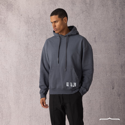 grey hoodie | men