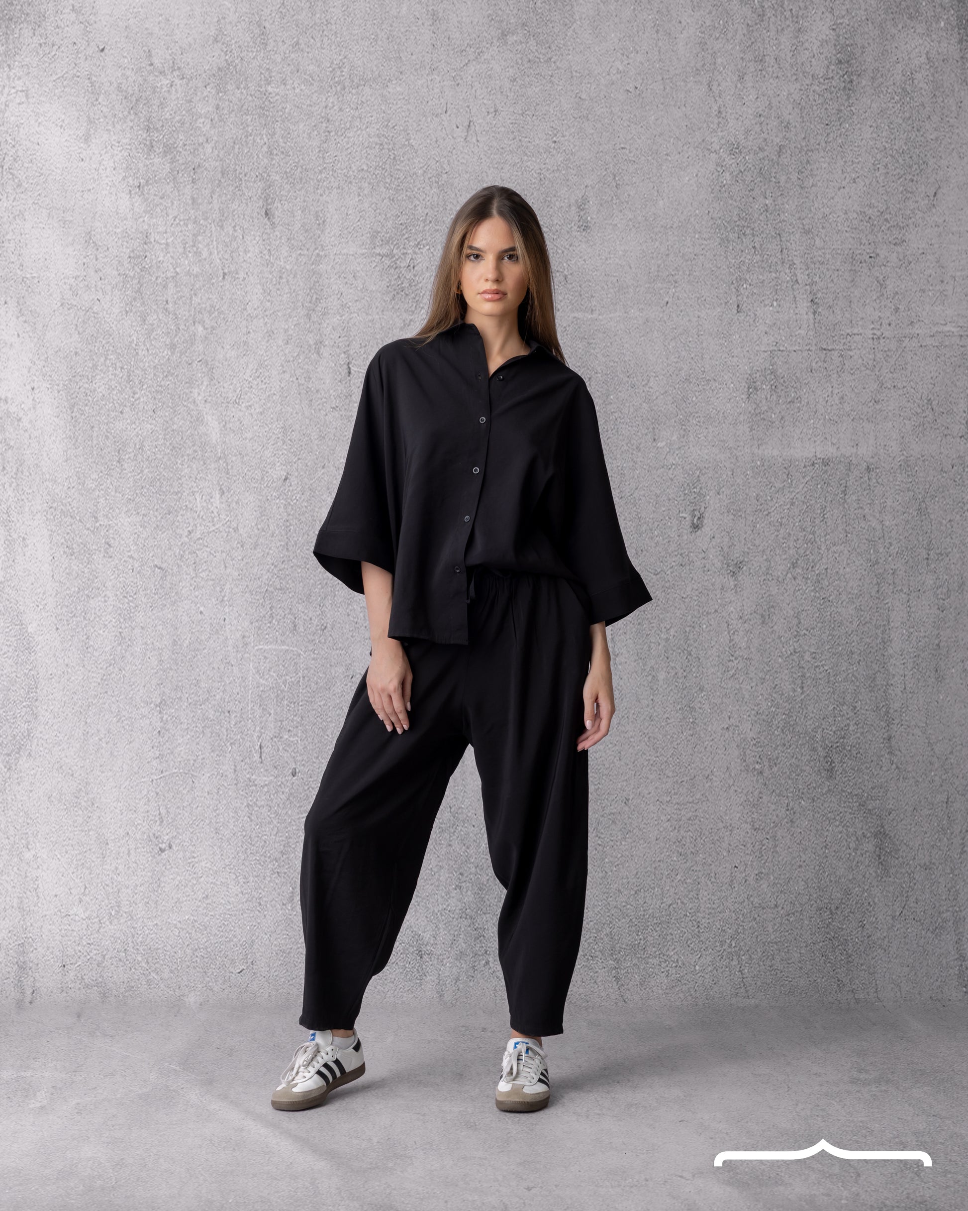 Boxy Flow Set in Black
