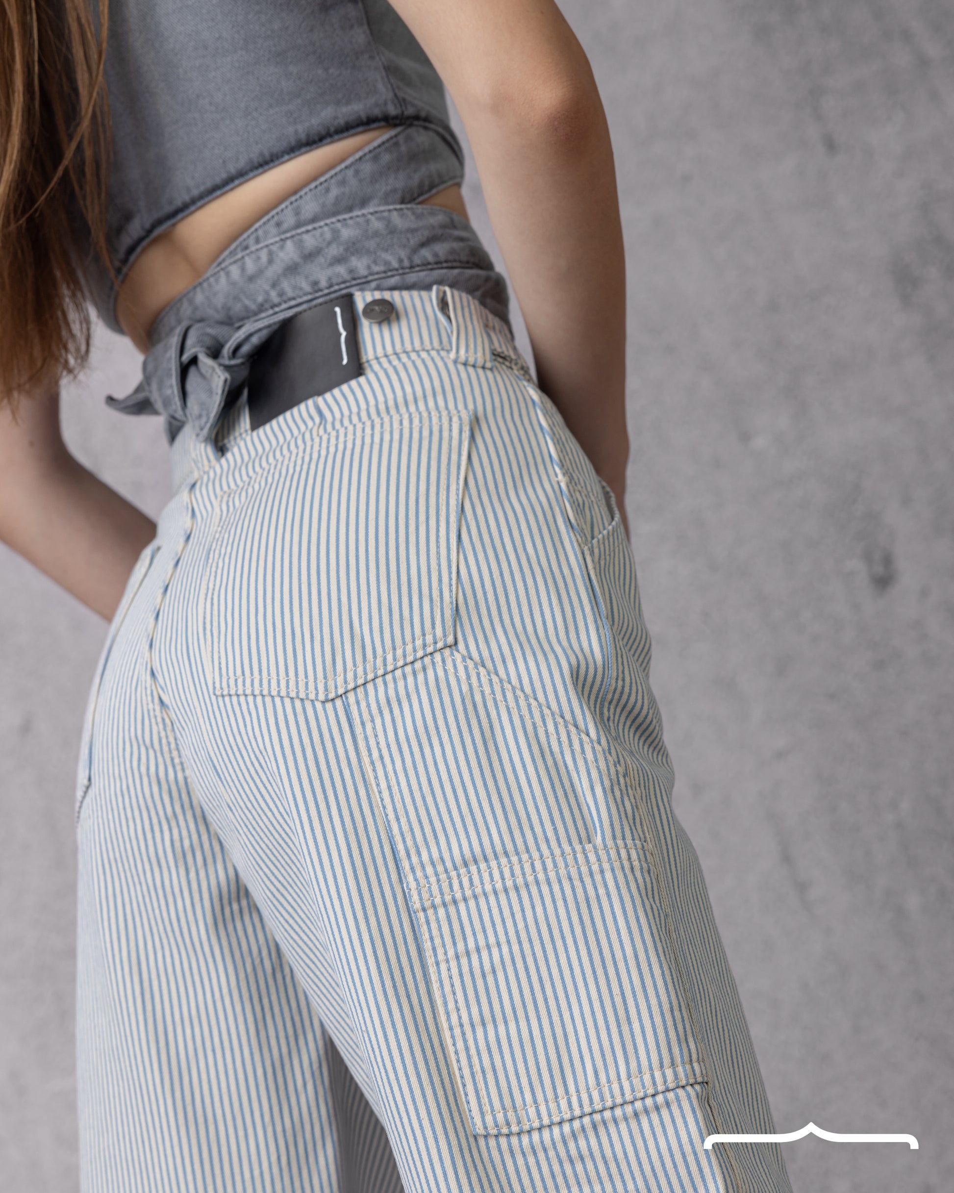 Pinstriped Jeans
