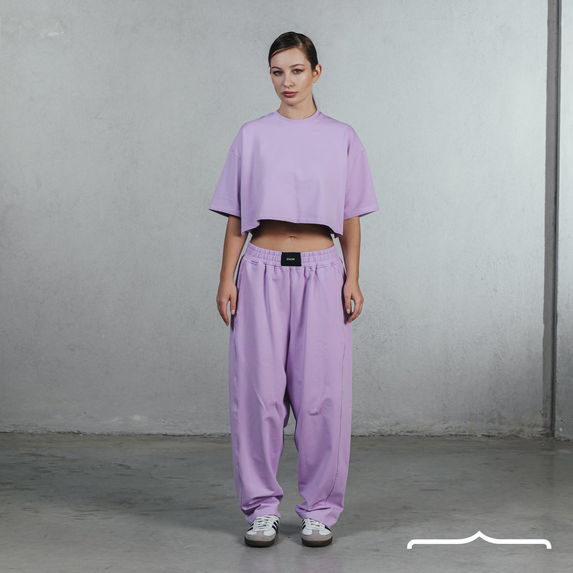 Material: 95% Cotton - 5% Lycra. Levander set