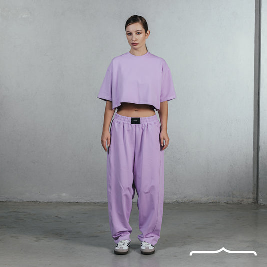 Material: 95% Cotton - 5% Lycra. Levander set