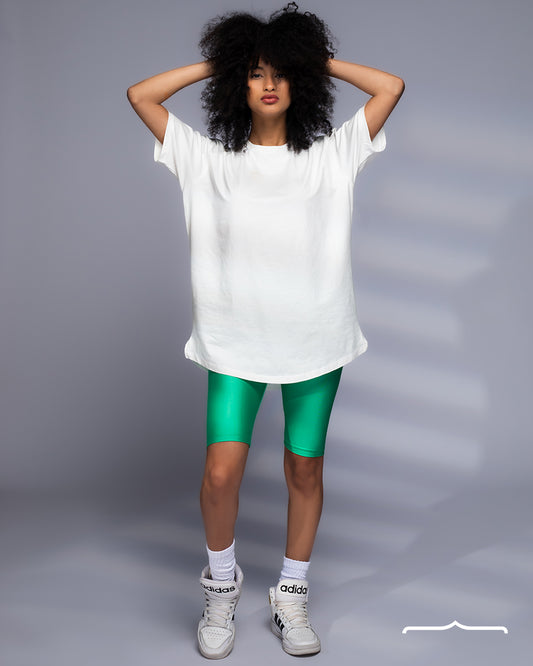Bikershort in Metallic green