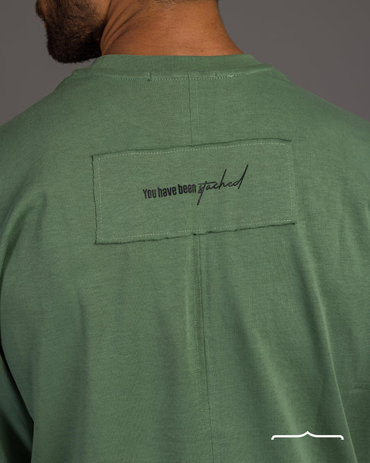You have been stached Oversize T-shirt in Apple Green