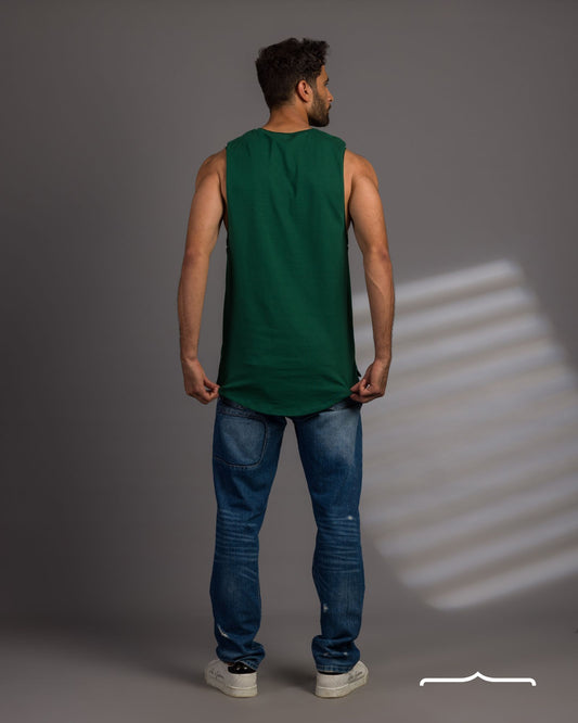 Sleeveless T-Shirt Volume 2 in Olive