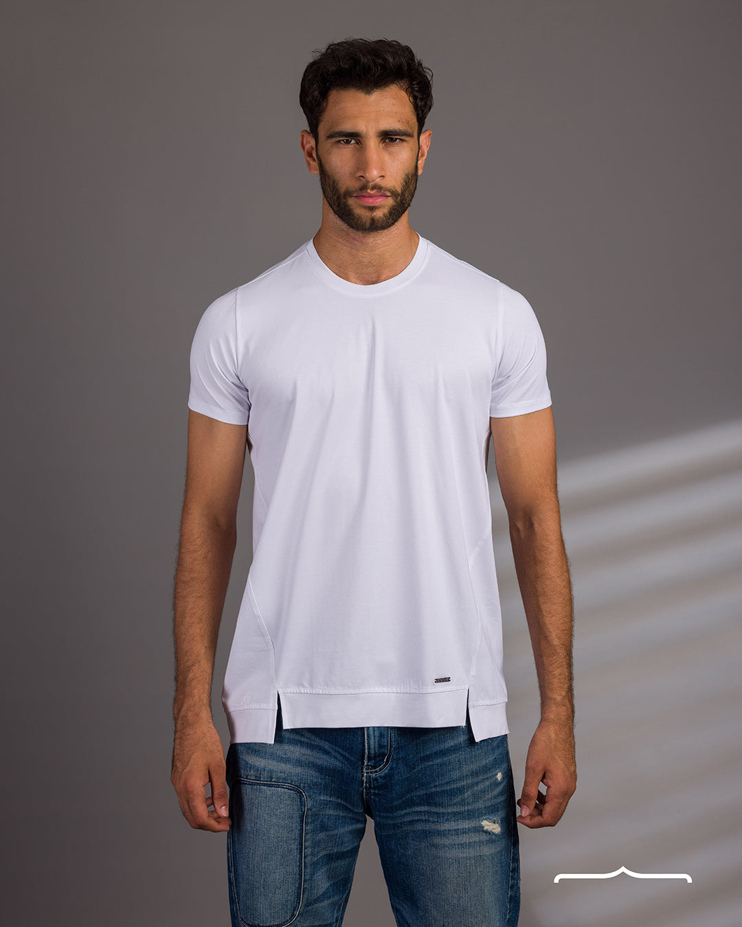 Side Split Volume 2 T-Shirt in White