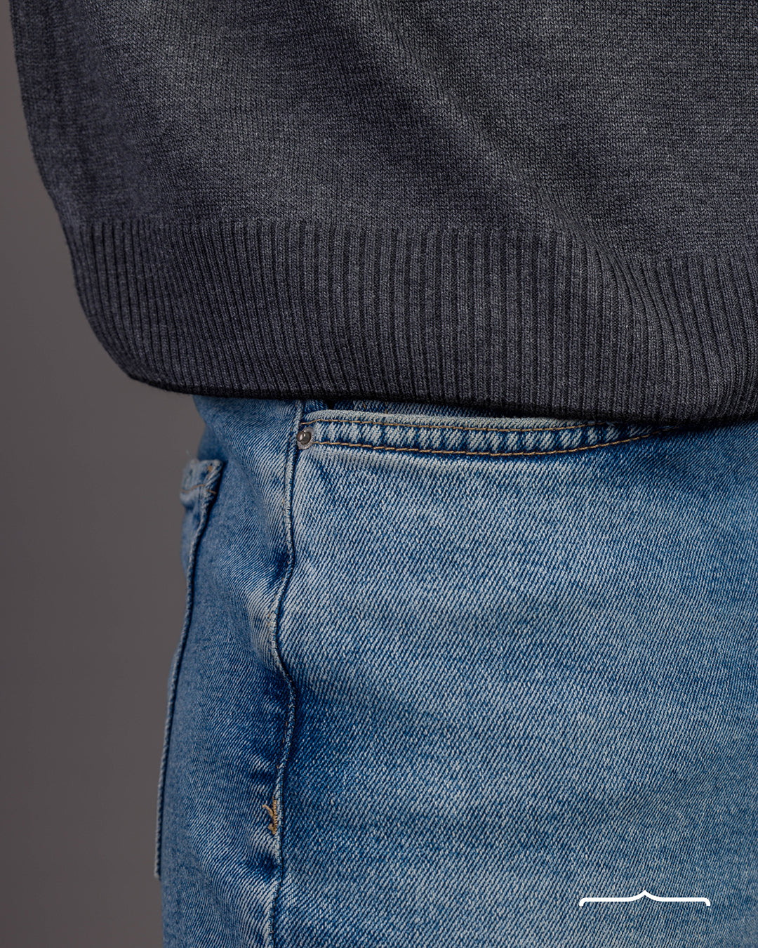 Knitwear zip up polo in Grey