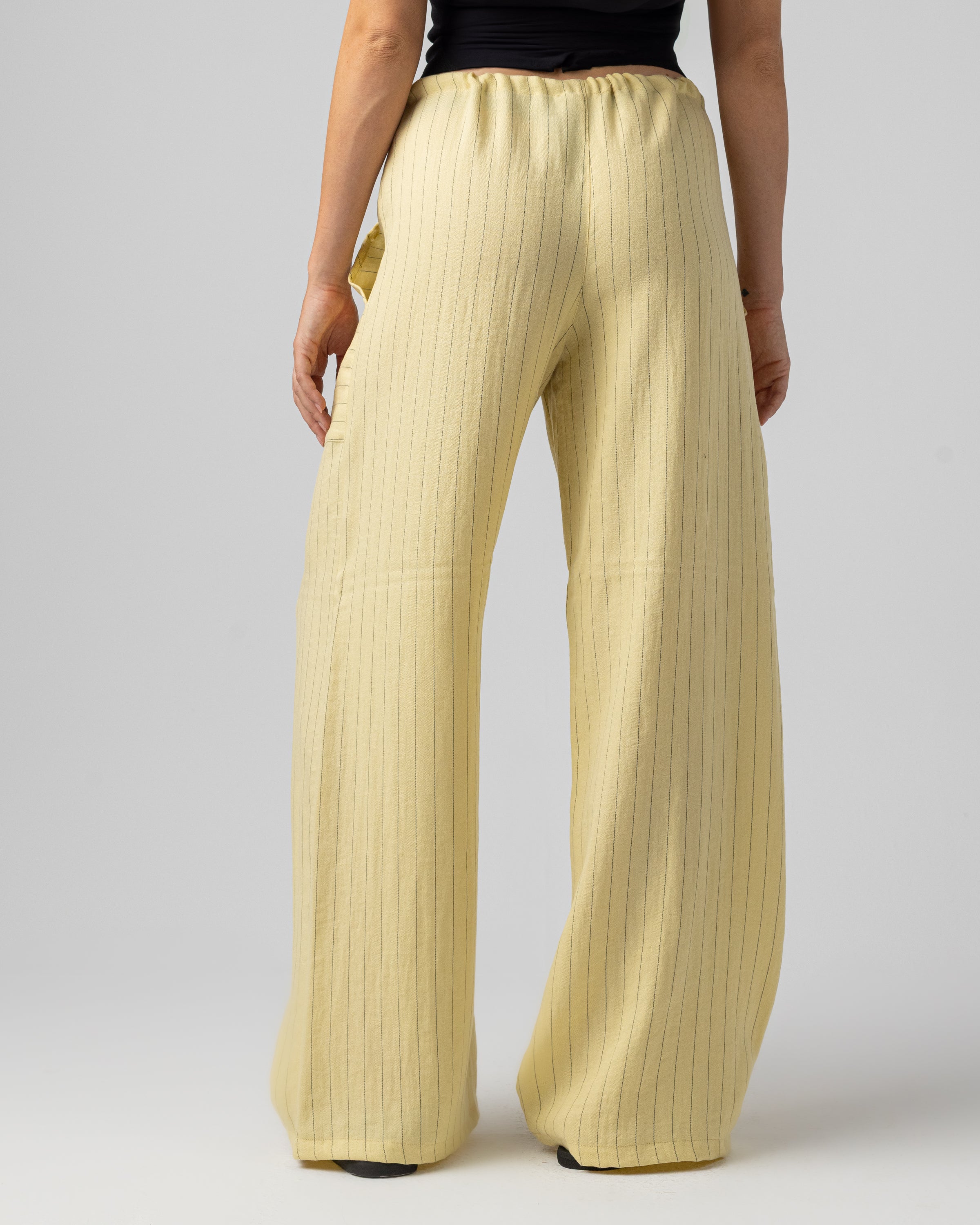 Striped Pants in Yellow