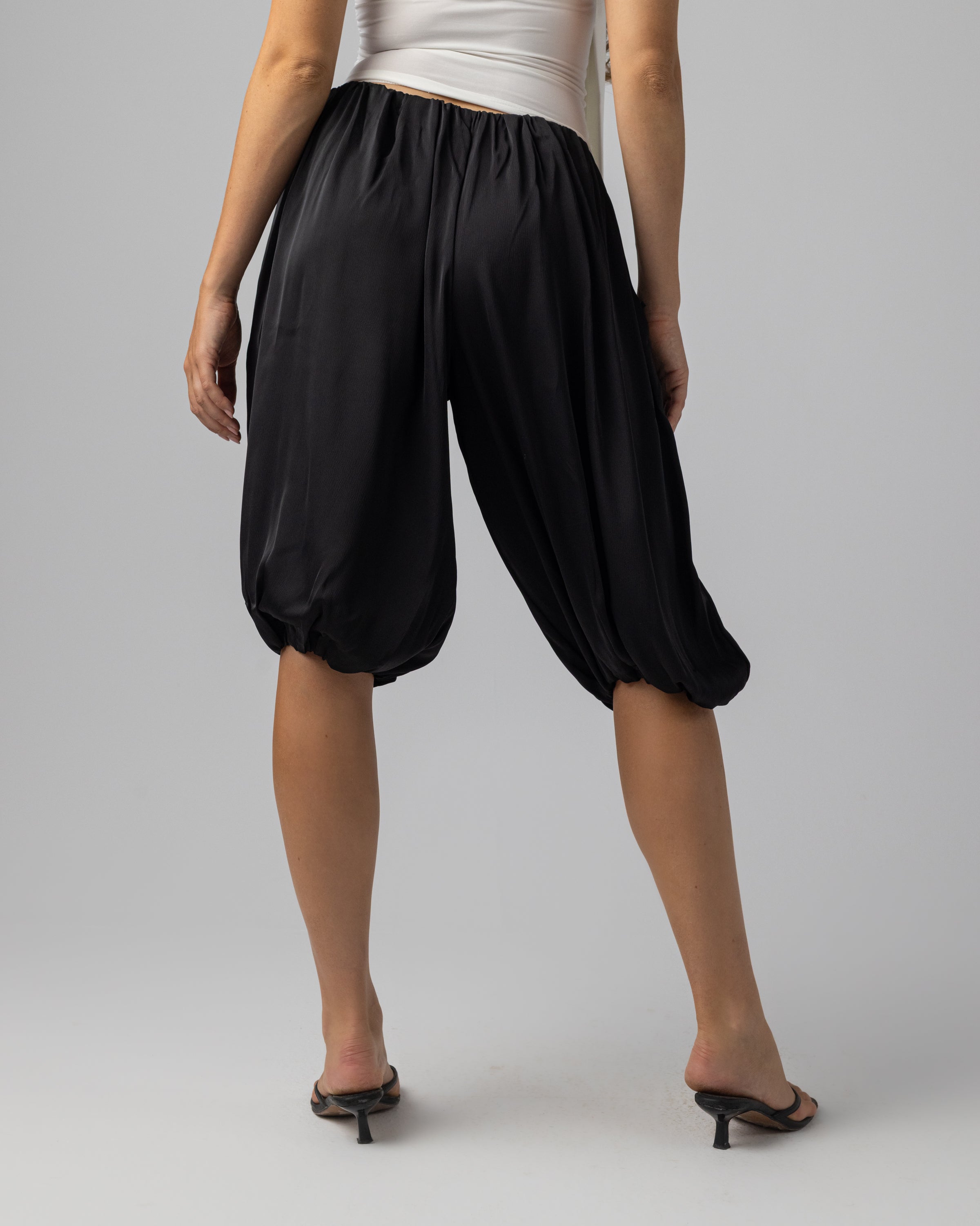 Satan Capris in Black