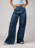 Raw Edge Jeans in Blue
