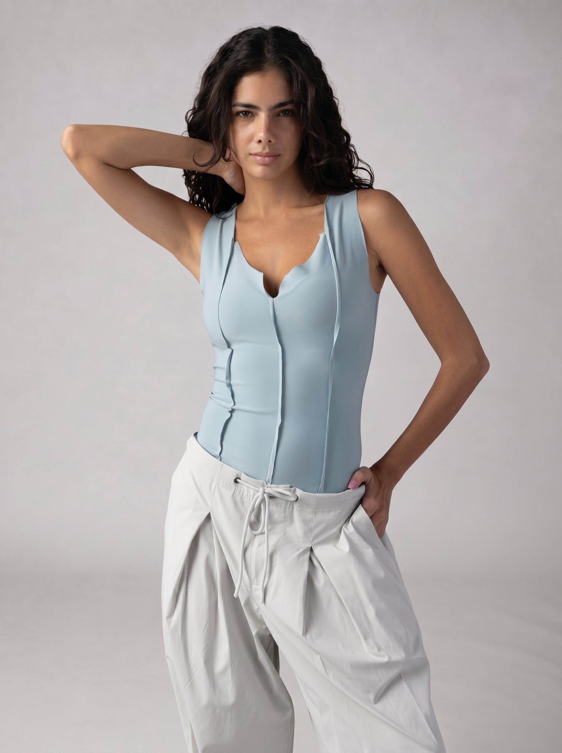 Raw Edge top Volume 2 in BabyBlue