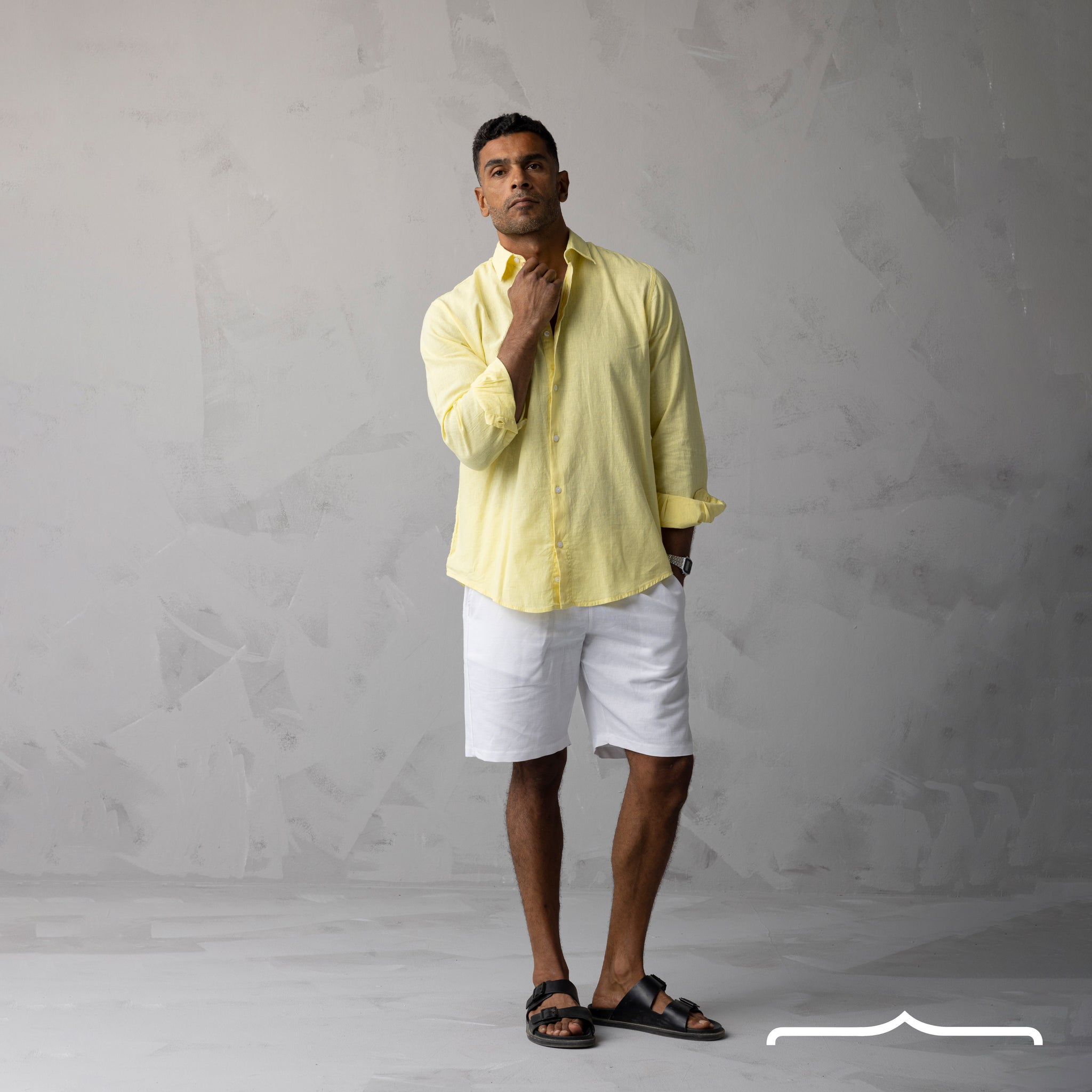 Linen Shirt in Yellow