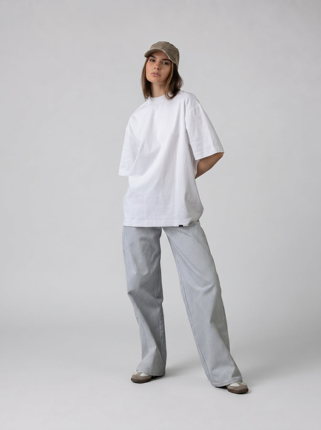 Dalmatian Sketch Oversized T-shirt in White