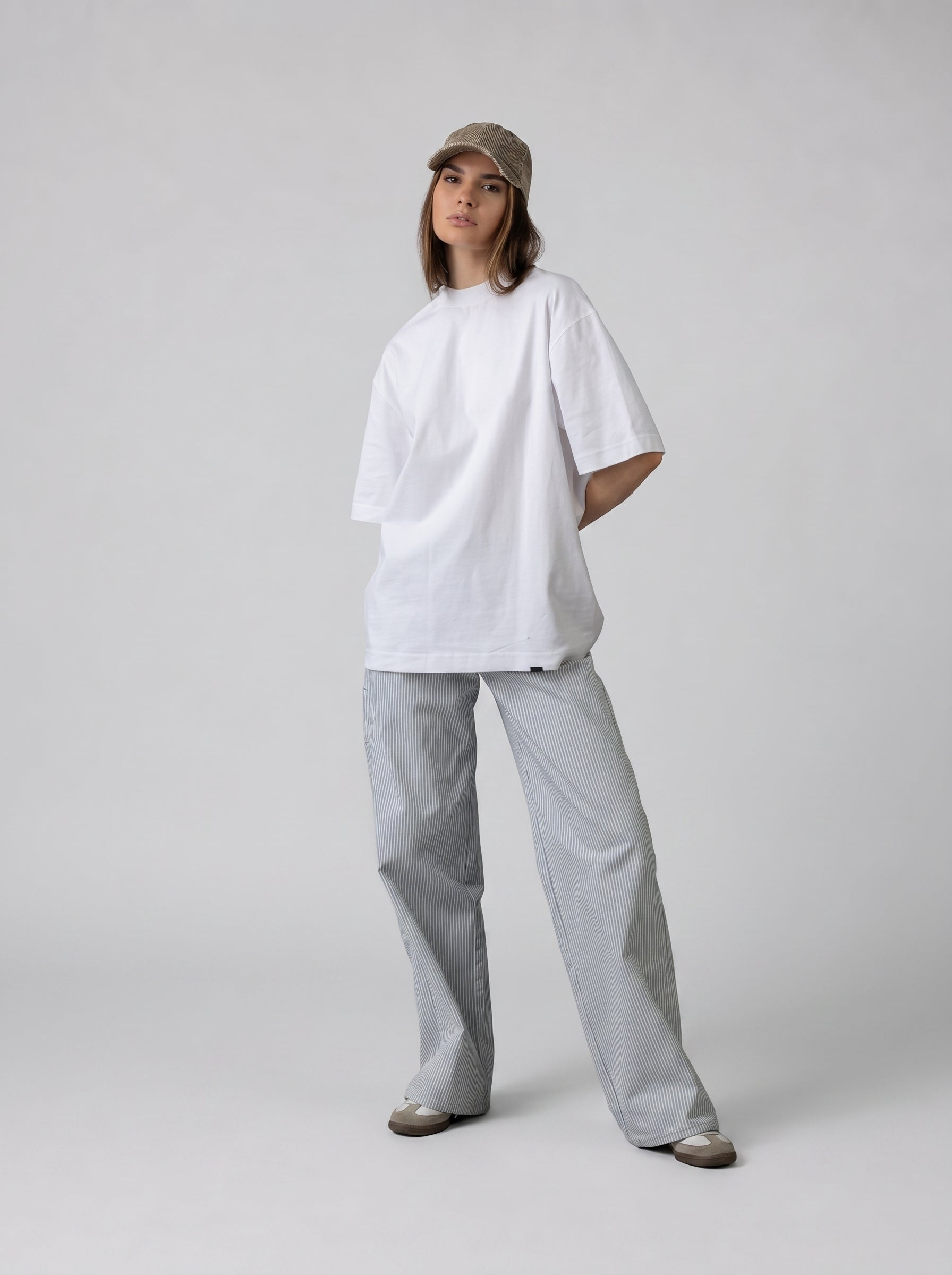 Dalmatian Sketch Oversized T-shirt in White