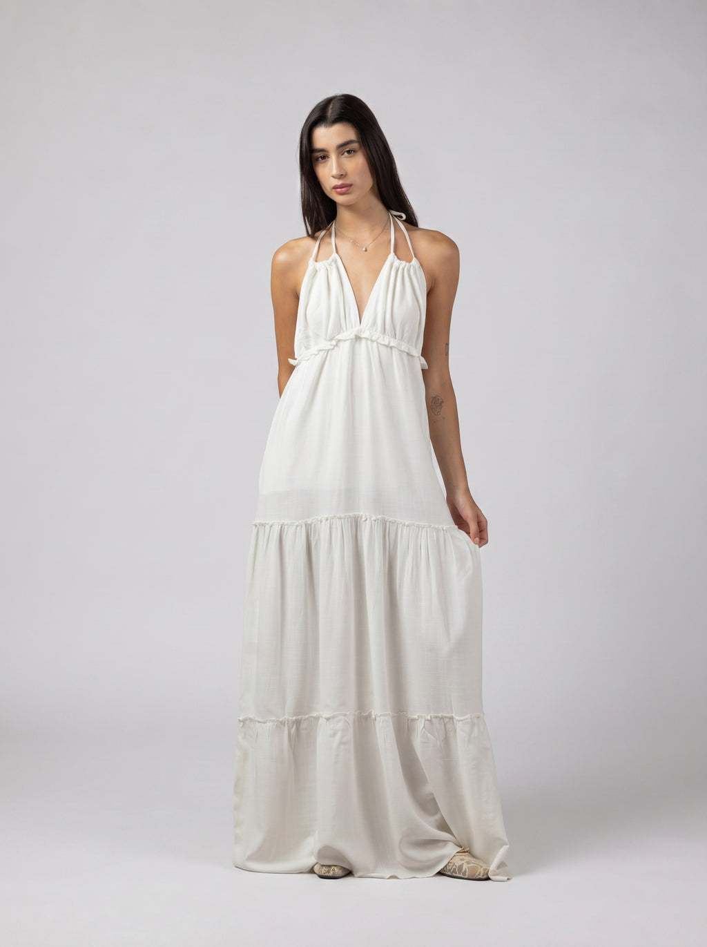 Soléa Dress in white
