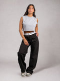 Basic Crop Top in Grey