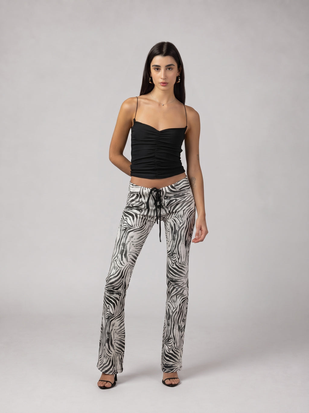 Wild Denim Zebra Pants