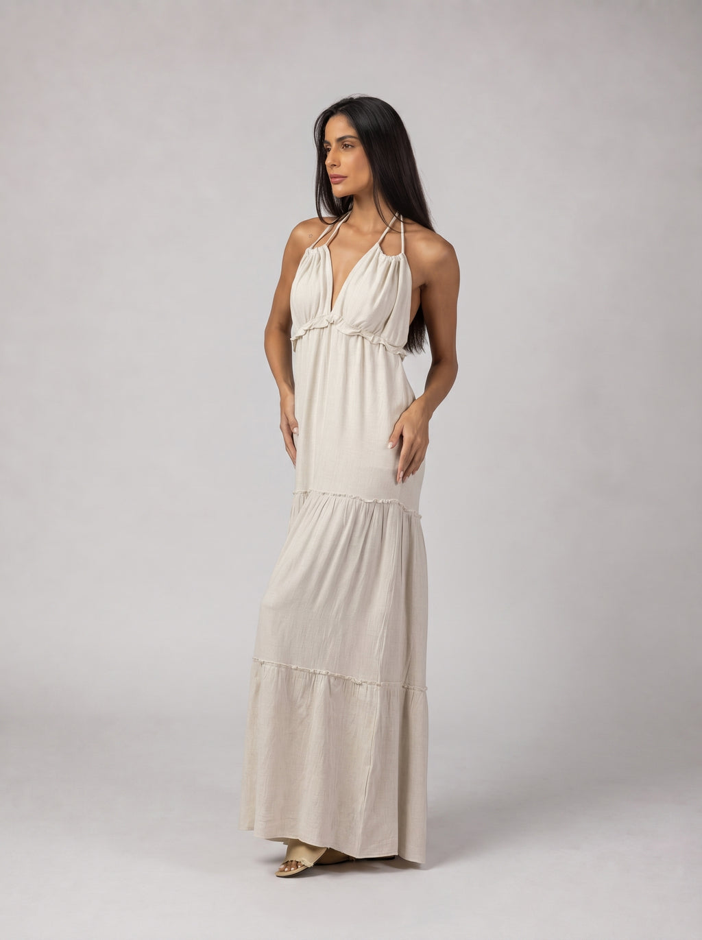 Soléa Dress in Beige