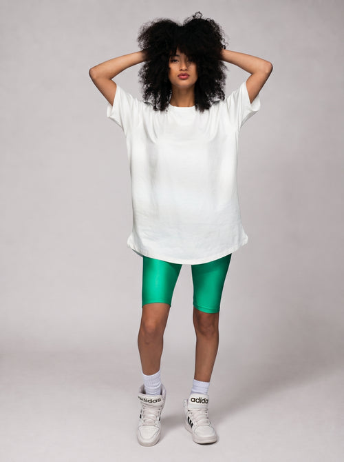 Bikershort in Metallic green