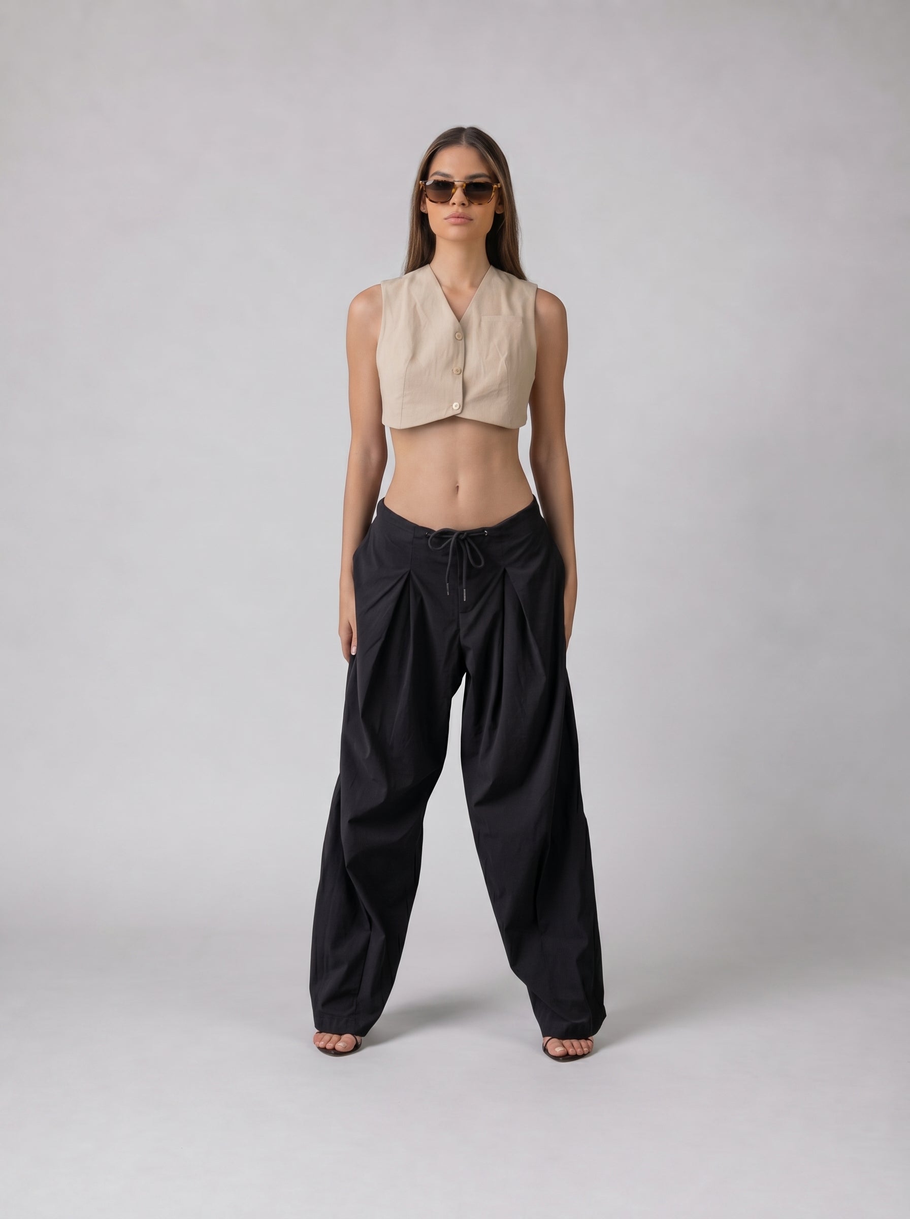 Wide pants in Black