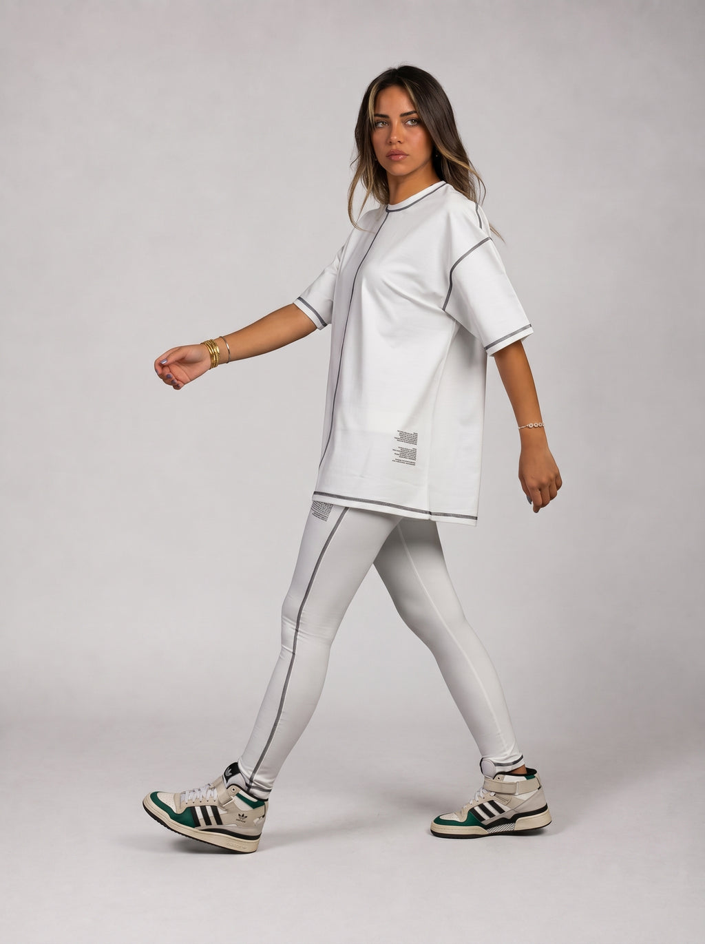Stitched set in White