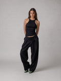 Ripped halter neck top  in Black