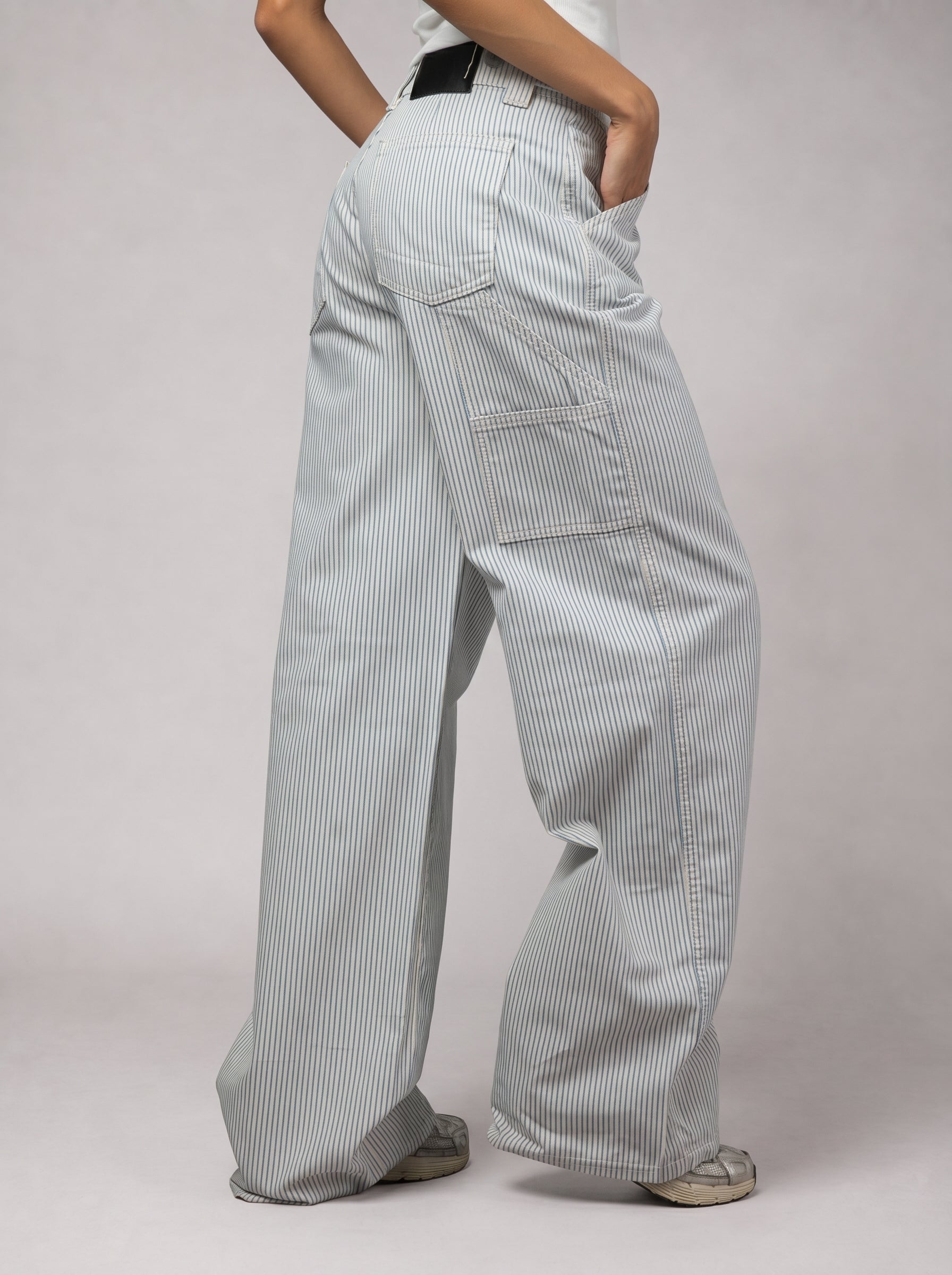 Pinstriped Jeans
