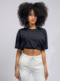 Adjustable Crop Top in Black