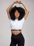 Stache Crop-Top in White