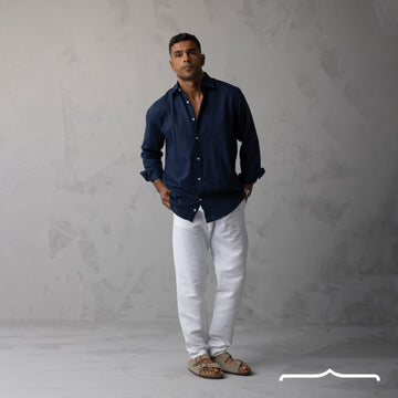 linen pants in White